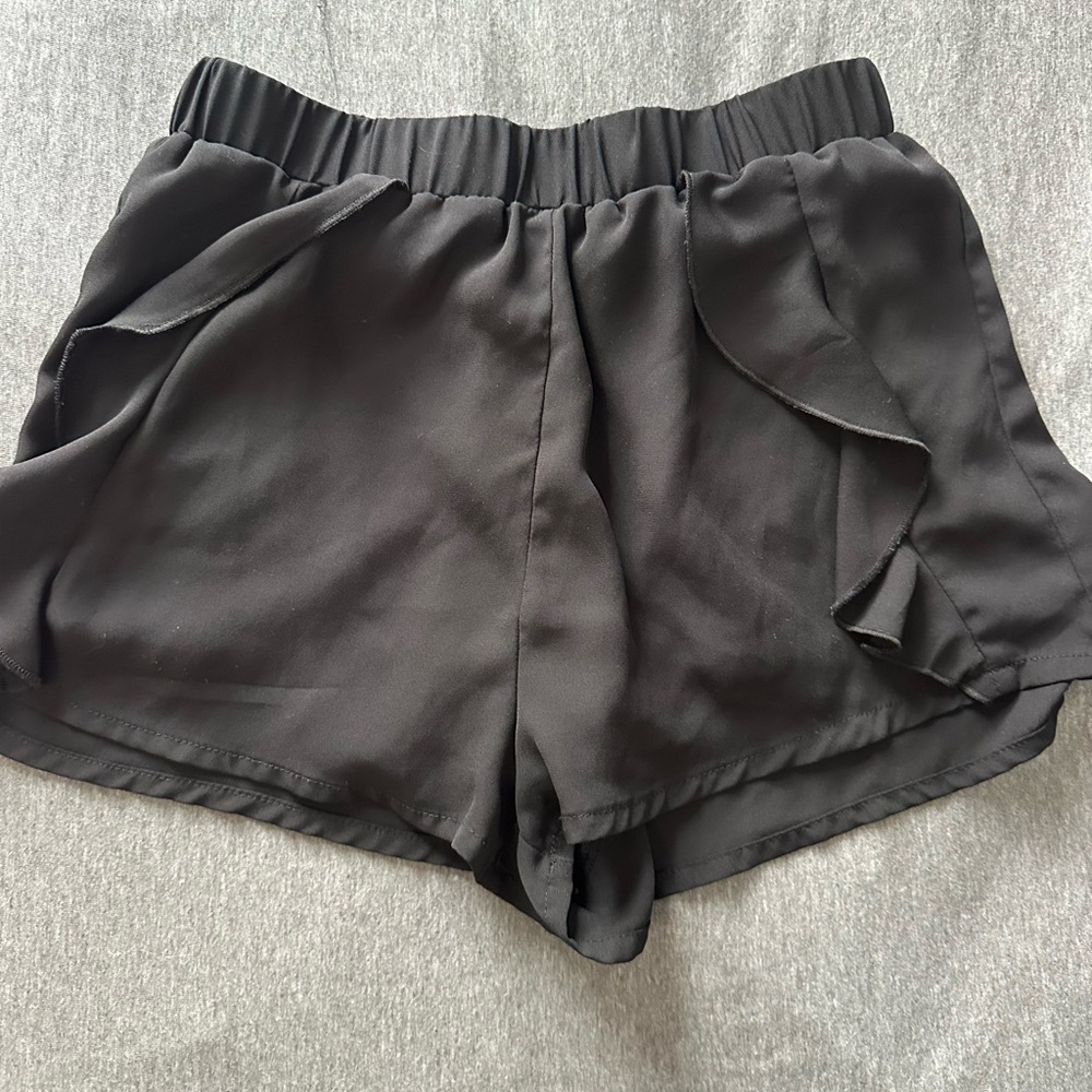 H&M Black High Waist Women's Shorts